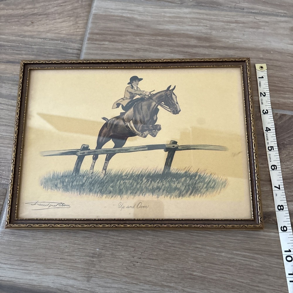 " Up And Over" by Francisque Rebour Framed Print 12.25"‎ X 8.75" - Picture 4 of 4